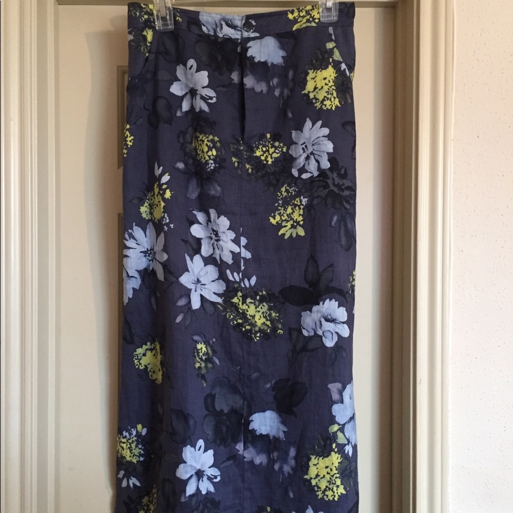 90s vintage Dana B & Karen Linen maxi skirt